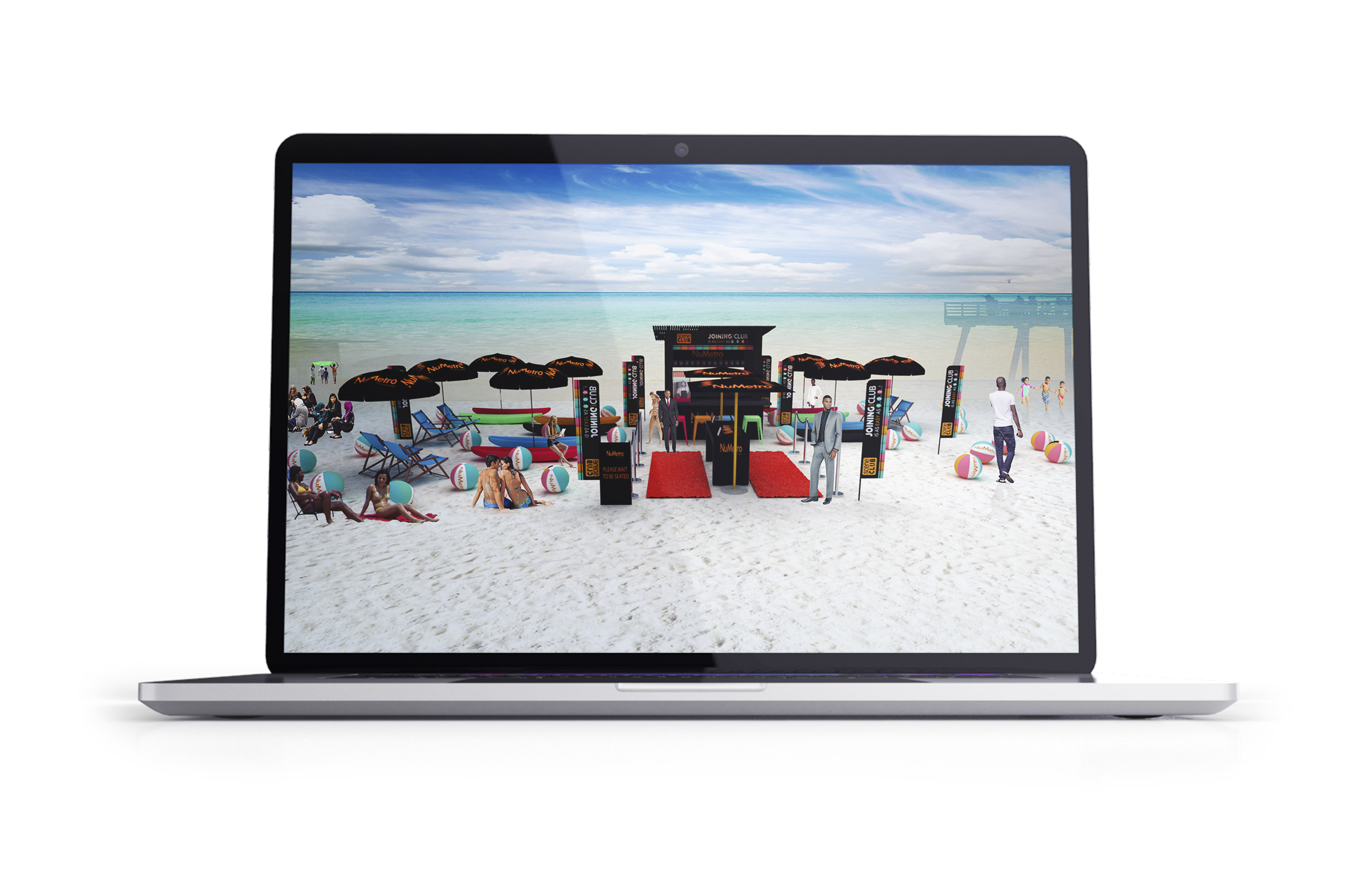 events 3D renderings and space planning